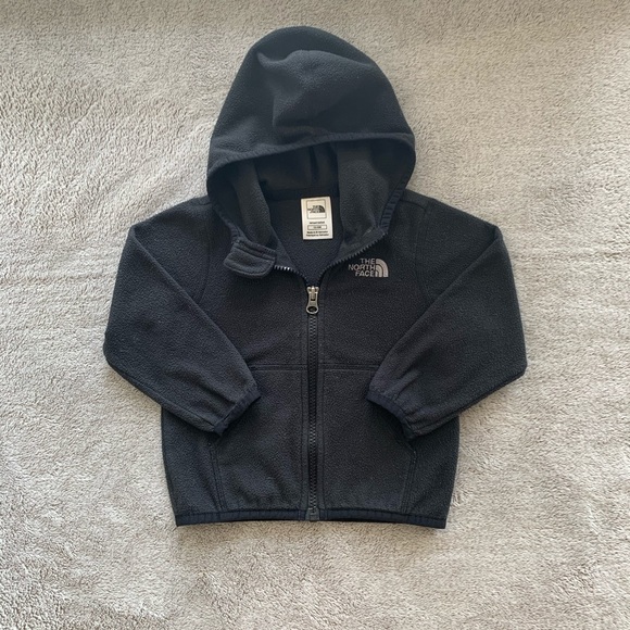 north face black zip up